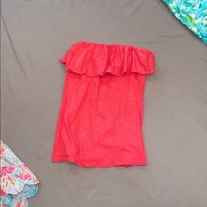 Pink Strap-less Lilly Pulitzer Top